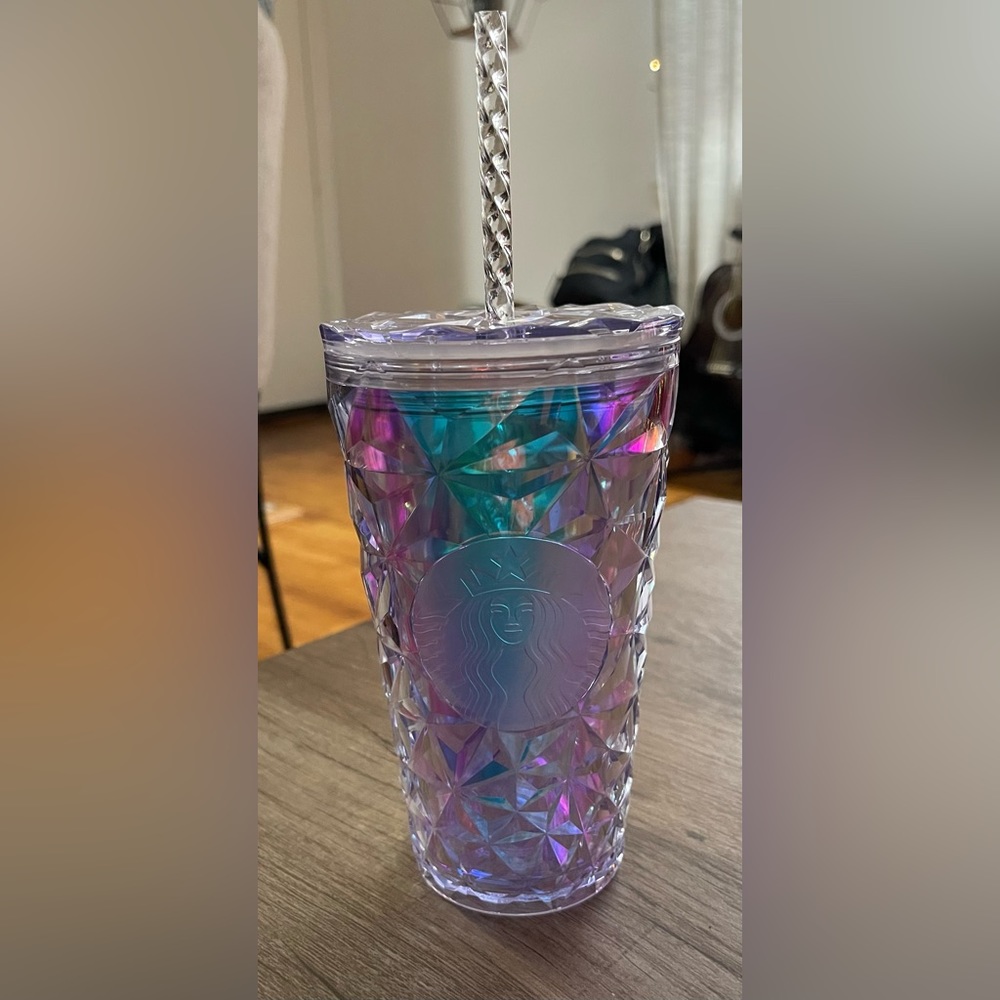 Starbucks Clear Holiday Prism Tumbler, 16 oz, never before used